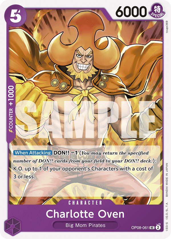 Charlotte Oven · Two Legends · カード番号OP08-061 · 英語 · 加工・状態は未確認