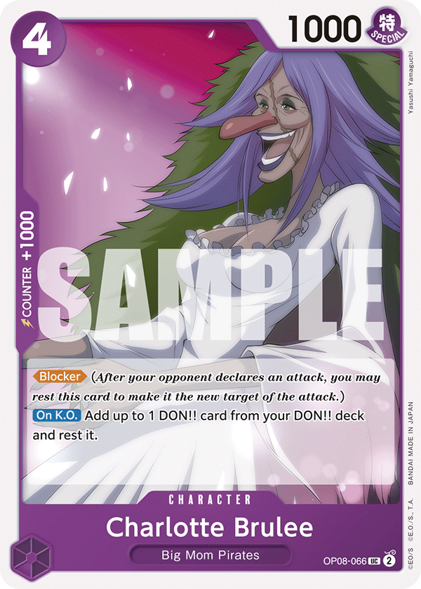 Charlotte Brulee · Two Legends · カード番号OP08-066 · 英語 · 加工・状態は未確認