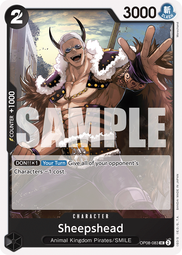 Sheepshead · Two Legends · カード番号OP08-083 · 英語 · 加工・状態は未確認