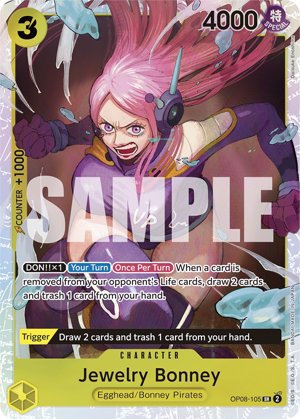 Jewelry Bonney · Two Legends · カード番号OP08-105 · 英語 · 加工・状態は未確認