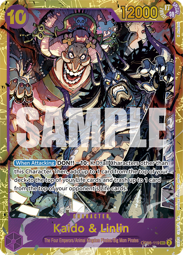 Kaido & Linlin · Two Legends · カード番号OP08-119 · 英語 · 加工・状態は未確認