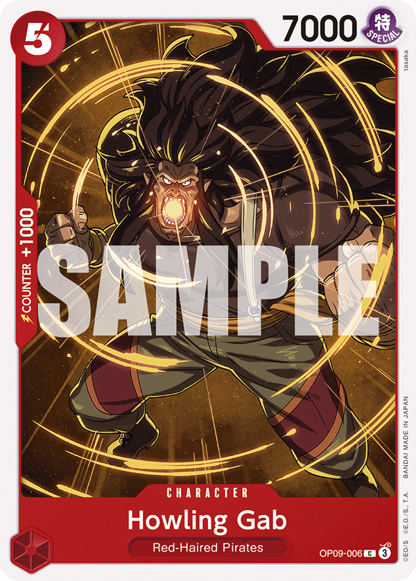 Howling Gab · Emperors in the New World · カード番号OP09-006 · 英語 · 加工・状態は未確認