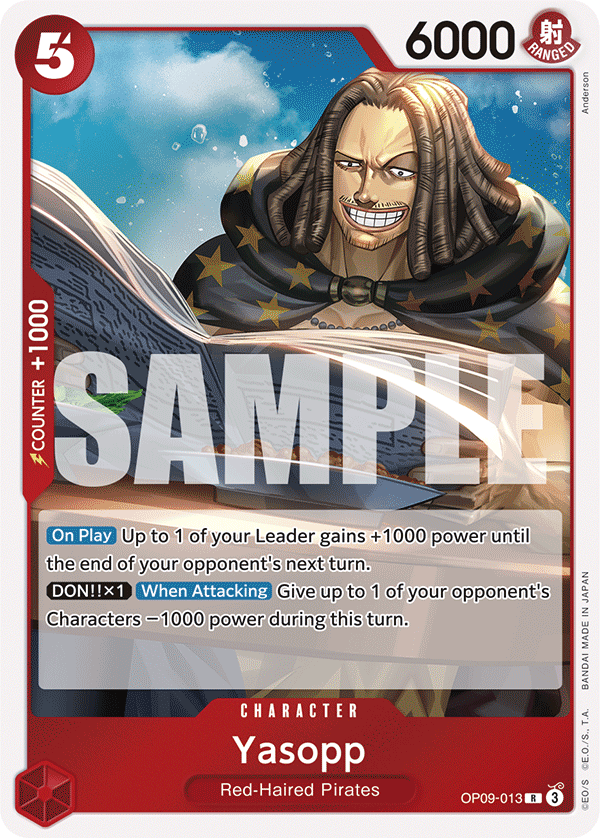 Yasopp · Emperors in the New World · カード番号OP09-013 · 英語 · 加工・状態は未確認