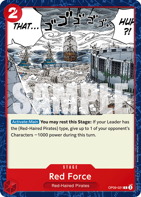 Red Force · Emperors in the New World · カード番号OP09-021 · 英語 · 加工・状態は未確認