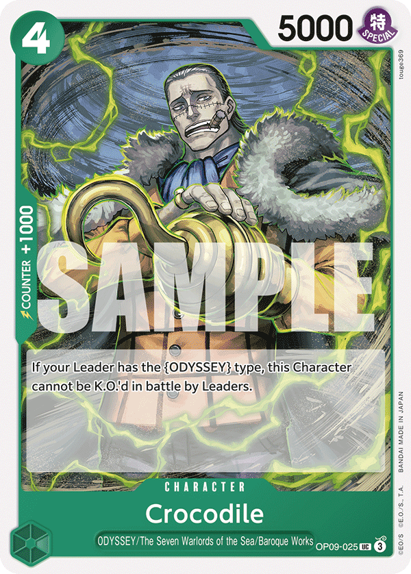 Crocodile (025) · Emperors in the New World · カード番号OP09-025 · 英語 · 加工・状態は未確認