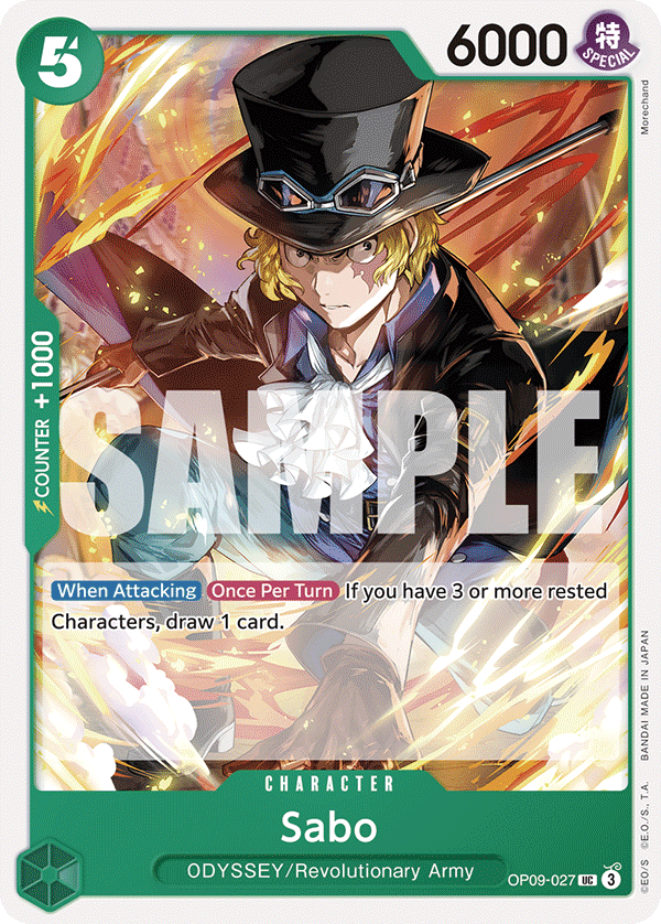 Sabo (027) · Emperors in the New World · カード番号OP09-027 · 英語 · 加工・状態は未確認