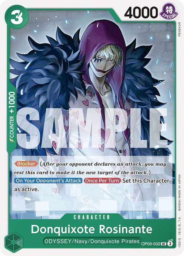 Donquixote Rosinante (032) · Emperors in the New World · カード番号OP09-032 · 英語 · 加工・状態は未確認