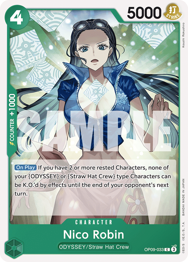 Nico Robin - OP09-033 (Reprint) · Premium Booster -The Best- Vol. 2 · カード番号OP09-033 · 英語 · 加工・状態は未確認