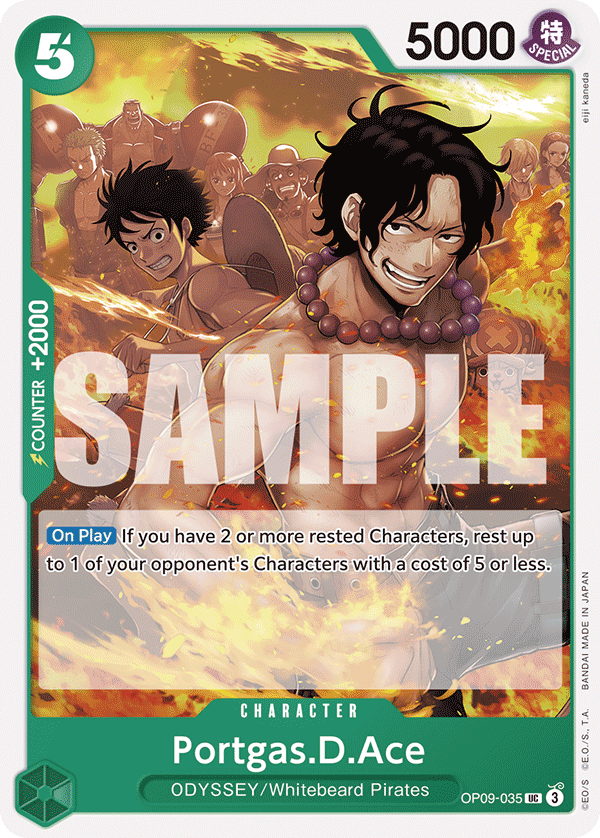 Portgas.D.Ace · Emperors in the New World · カード番号OP09-035 · 英語 · 加工・状態は未確認