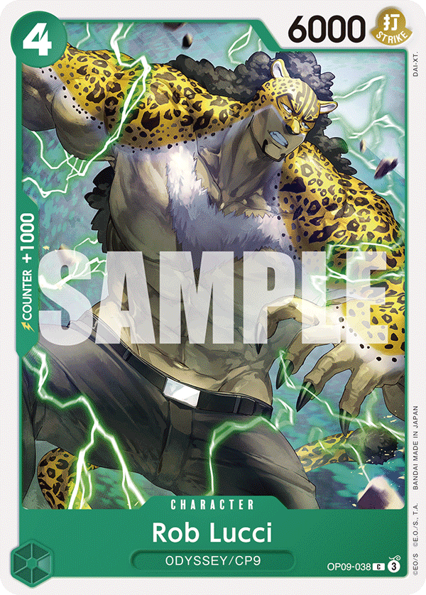 Rob Lucci (038) · Emperors in the New World · カード番号OP09-038 · 英語 · 加工・状態は未確認