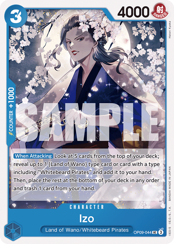 Izo · Emperors in the New World · カード番号OP09-044 · 英語 · 加工・状態は未確認