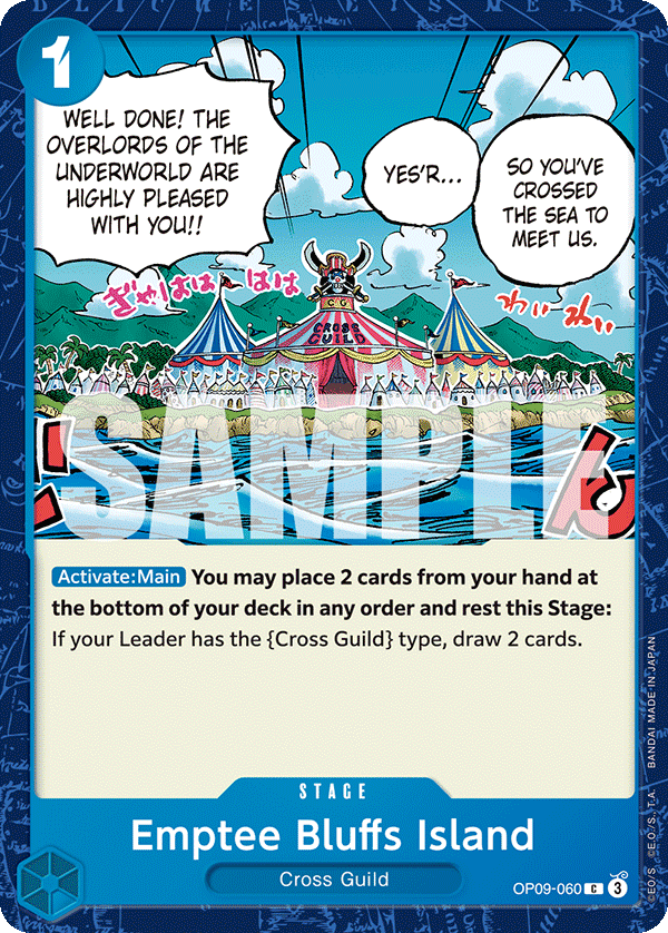 Emptee Bluffs Island · Emperors in the New World · カード番号OP09-060 · 英語 · 加工・状態は未確認