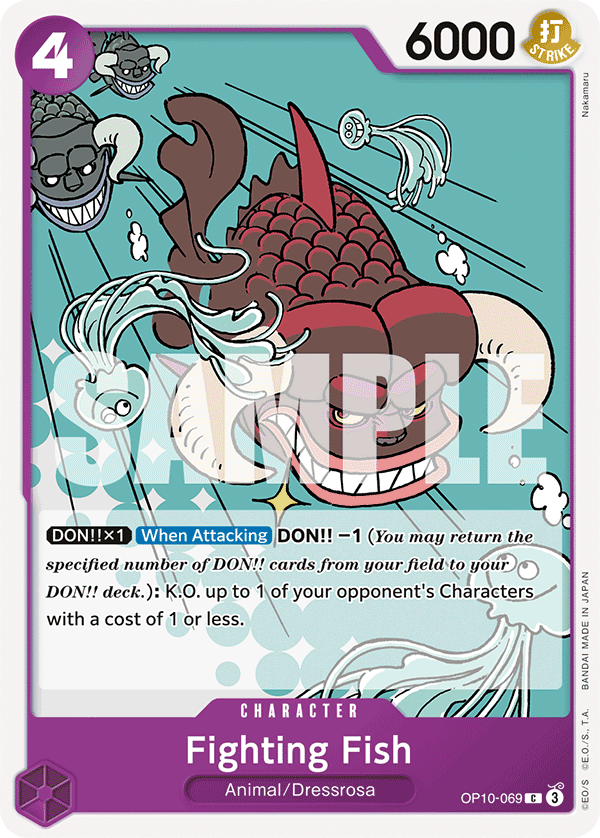 Fighting Fish · Royal Blood · カード番号OP10-069 · 英語 · 加工・状態は未確認
