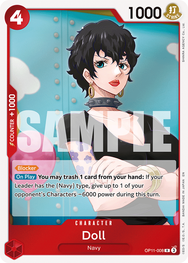 Doll · A Fist of Divine Speed · カード番号OP11-008 · 英語 · 加工・状態は未確認