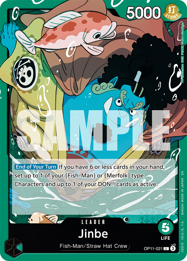 Jinbe (021) · A Fist of Divine Speed · カード番号OP11-021 · 英語 · 加工・状態は未確認