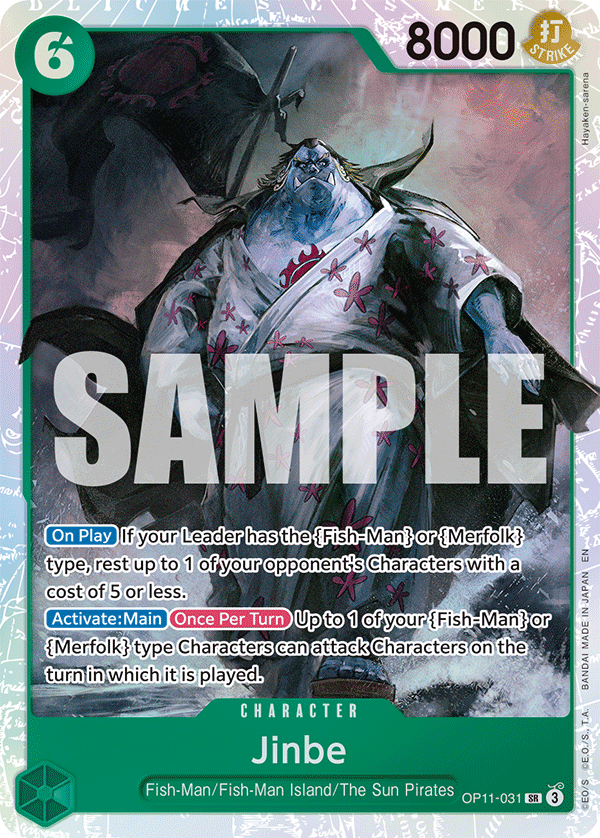 Jinbe (031) · A Fist of Divine Speed · カード番号OP11-031 · 英語 · 加工・状態は未確認