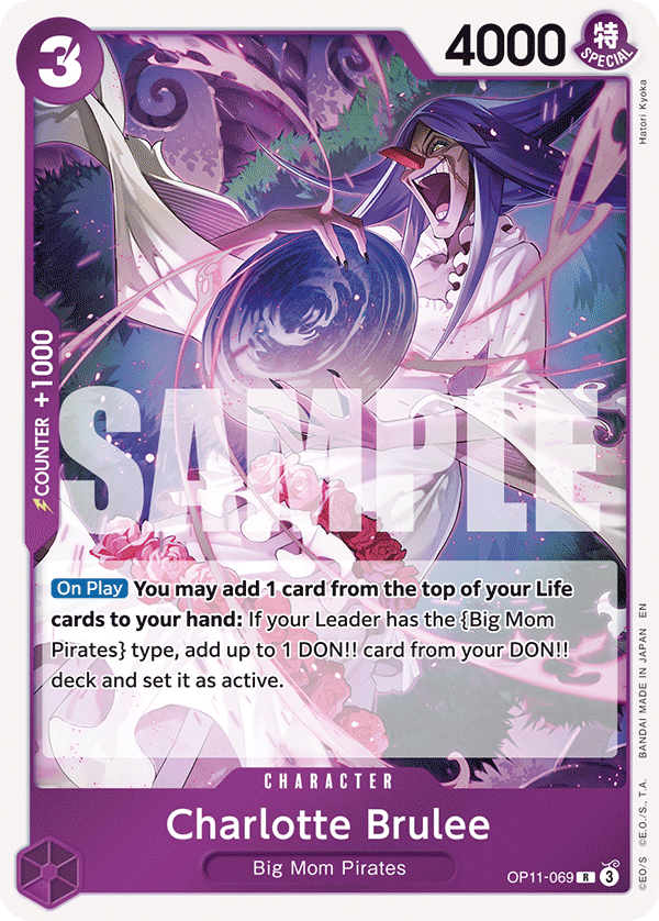 Charlotte Brulee · A Fist of Divine Speed · カード番号OP11-069 · 英語 · 加工・状態は未確認