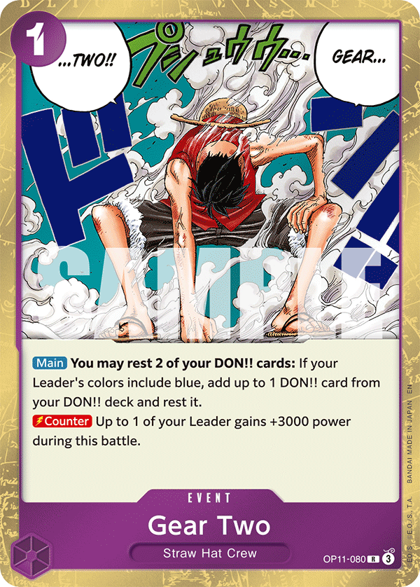 Gear Two · A Fist of Divine Speed · カード番号OP11-080 · 英語 · 加工・状態は未確認