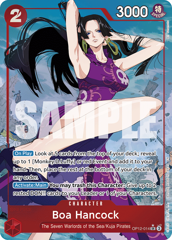 Boa Hancock (Alternate Art) · Legacy of the Master · カード番号OP12-014 · 英語 · 加工・状態は未確認