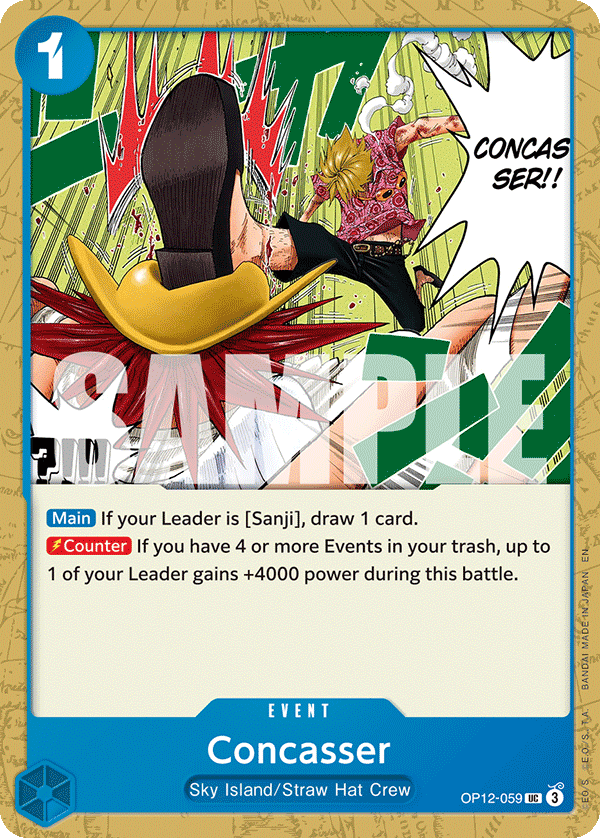 Concasser · Legacy of the Master · カード番号OP12-059 · 英語 · 加工・状態は未確認