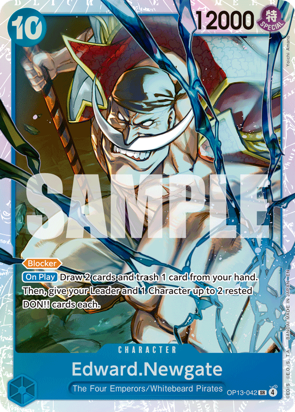 Edward.Newgate · Carrying On His Will · カード番号OP13-042 · 英語 · 加工・状態は未確認