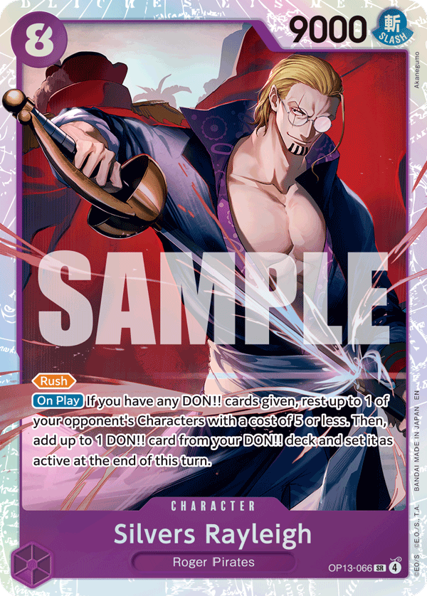 Silvers Rayleigh · Carrying On His Will · カード番号OP13-066 · 英語 · 加工・状態は未確認