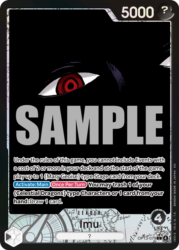 Imu (Alternate Art) · Carrying On His Will · カード番号OP13-079 · 英語 · 加工・状態は未確認