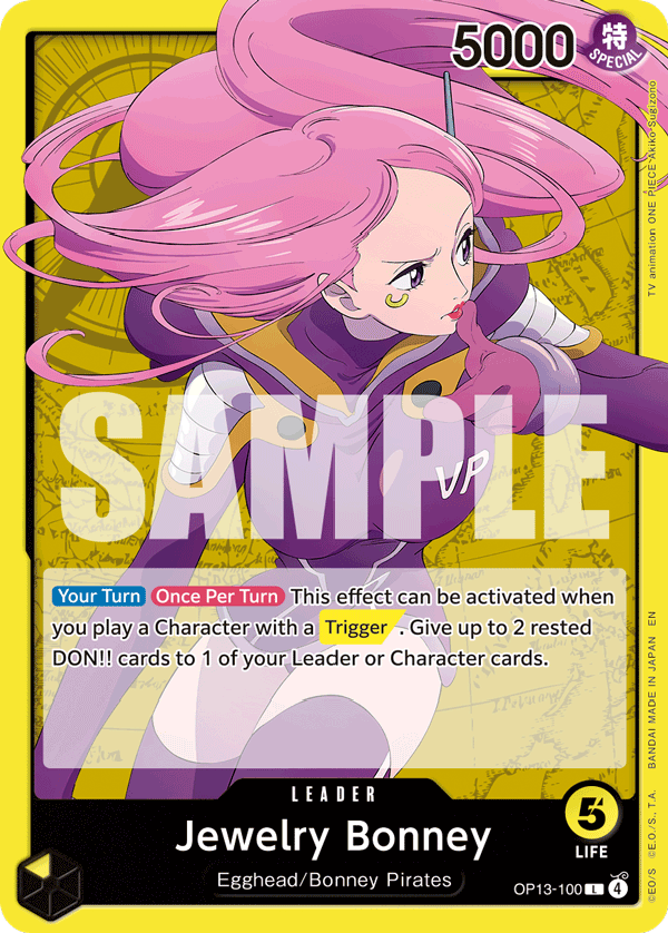Jewelry Bonney (100) · Carrying On His Will · カード番号OP13-100 · 英語 · 加工・状態は未確認