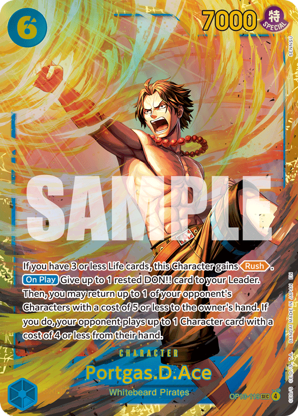 Portgas.D.Ace (119) · Carrying On His Will · カード番号OP13-119 · 英語 · 加工・状態は未確認