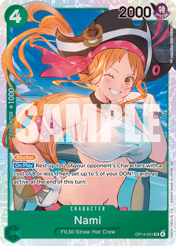 Nami · The Azure Sea's Seven · カード番号OP14-031 · 英語 · 加工・状態は未確認