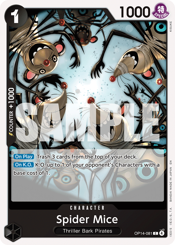 Spider Mice · The Azure Sea's Seven · カード番号OP14-081 · 英語 · 加工・状態は未確認