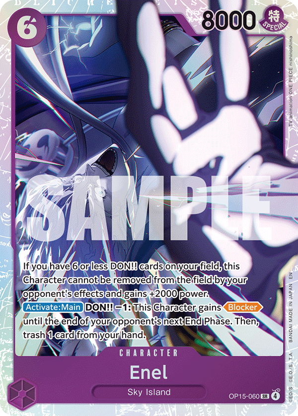 Enel (OP15-060) · Adventure on Kami's Island · カード番号OP15-060 · 英語 · 加工・状態は未確認