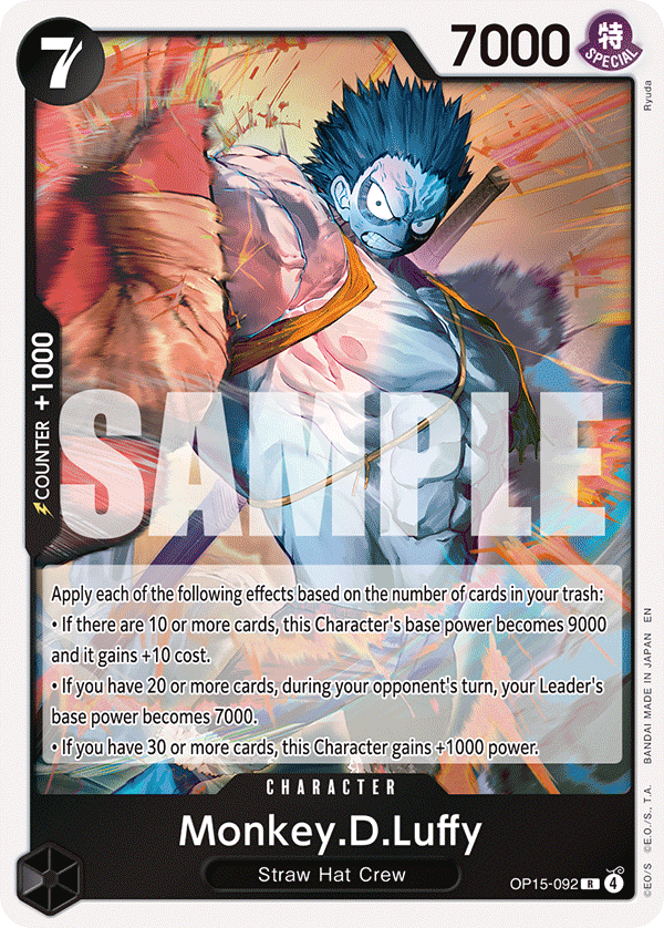 Monkey.D.Luffy (OP15-092) · Adventure on Kami's Island · カード番号OP15-092 · 英語 · 加工・状態は未確認