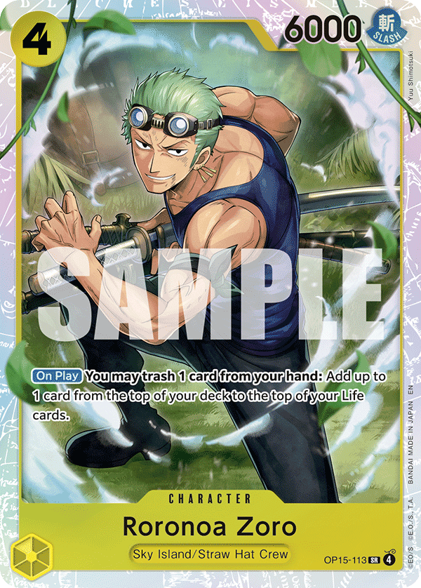 Roronoa Zoro (OP15-113) · Adventure on Kami's Island · カード番号OP15-113 · 英語 · 加工・状態は未確認