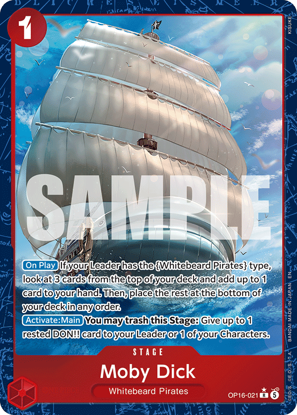 Moby Dick (Alternate Art) · The Time of Battle · カード番号OP16-021 · 英語 · 加工・状態は未確認