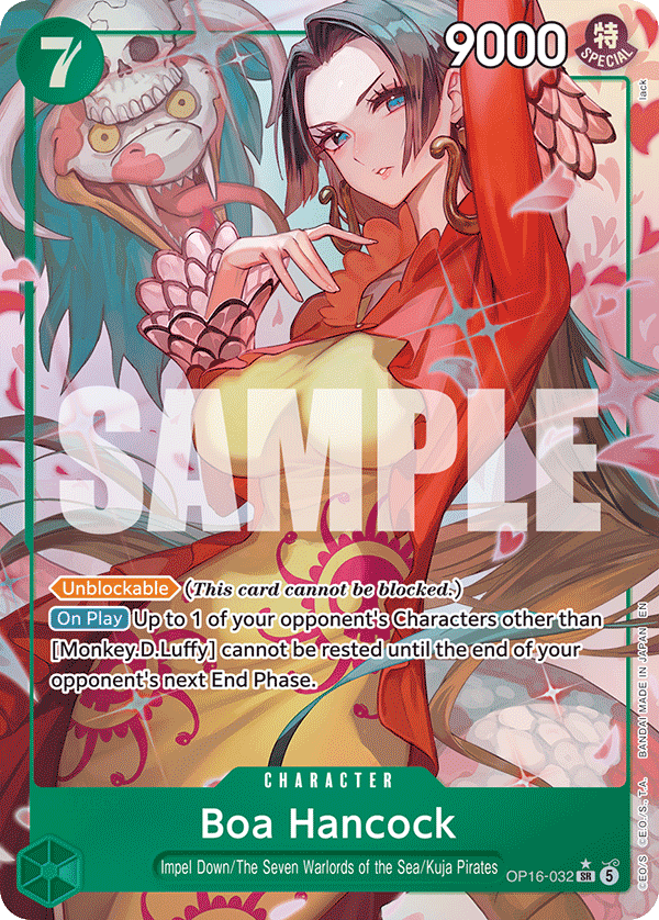 Boa Hancock (Alternate Art) · The Time of Battle · カード番号OP16-032 · 英語 · 加工・状態は未確認