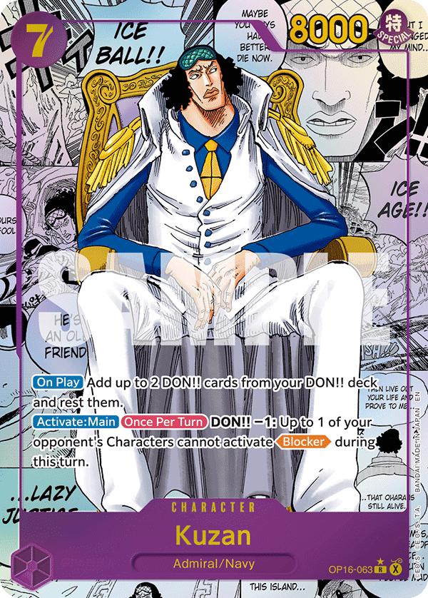 Kuzan (Manga) · The Time of Battle · カード番号OP16-063 · 英語 · 加工・状態は未確認