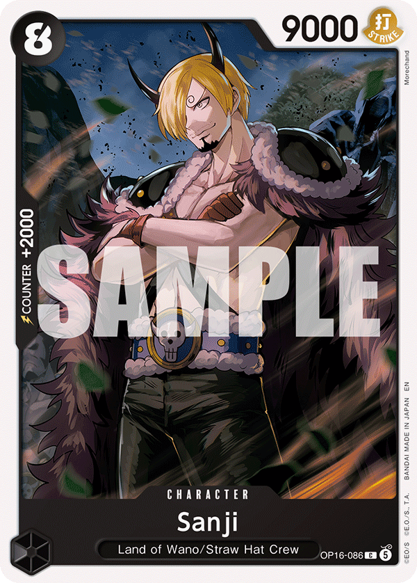 Sanji · The Time of Battle · カード番号OP16-086 · 英語 · 加工・状態は未確認