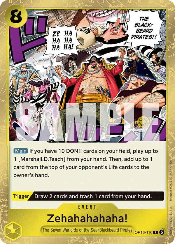 Zehahahahaha! · The Time of Battle · カード番号OP16-116 · 英語 · 加工・状態は未確認