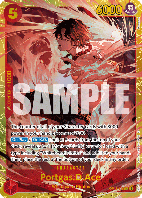 Portgas.D.Ace (118) · The Time of Battle · カード番号OP16-118 · 英語 · 加工・状態は未確認