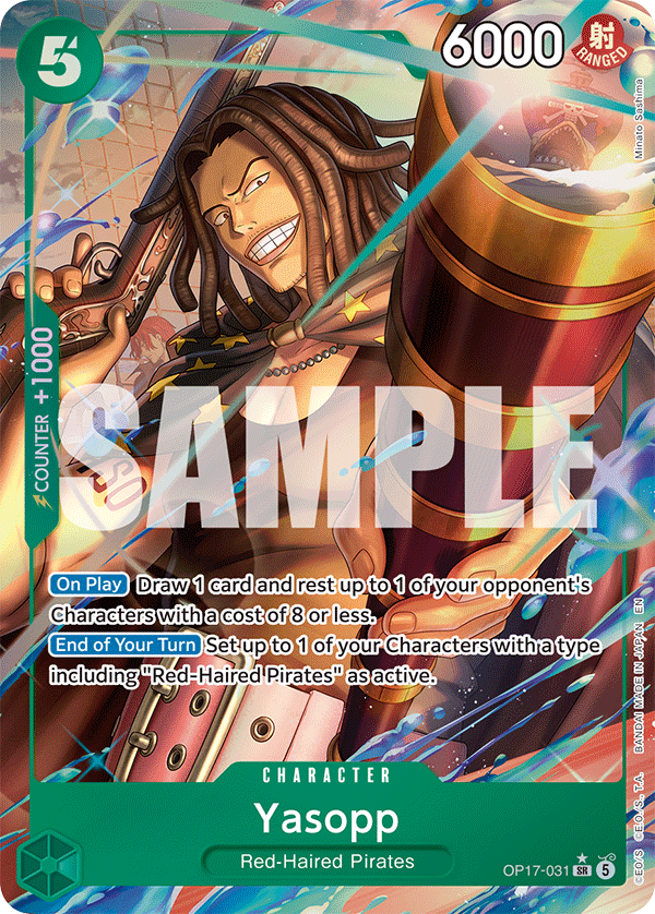 Yasopp (Alternate Art) · The World's Strongest Warriors · カード番号OP17-031 · 英語 · 加工・状態は未確認
