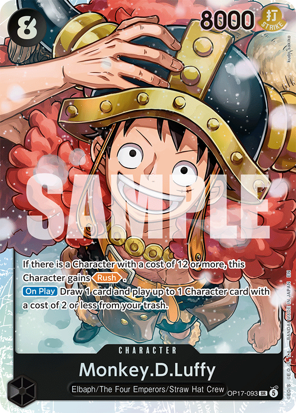 Monkey.D.Luffy (093) · The World's Strongest Warriors · カード番号OP17-093 · 英語 · 加工・状態は未確認