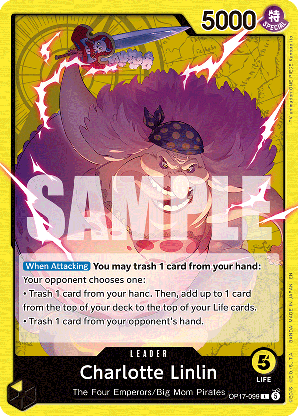 Charlotte Linlin (099) · The World's Strongest Warriors · カード番号OP17-099 · 英語 · 加工・状態は未確認