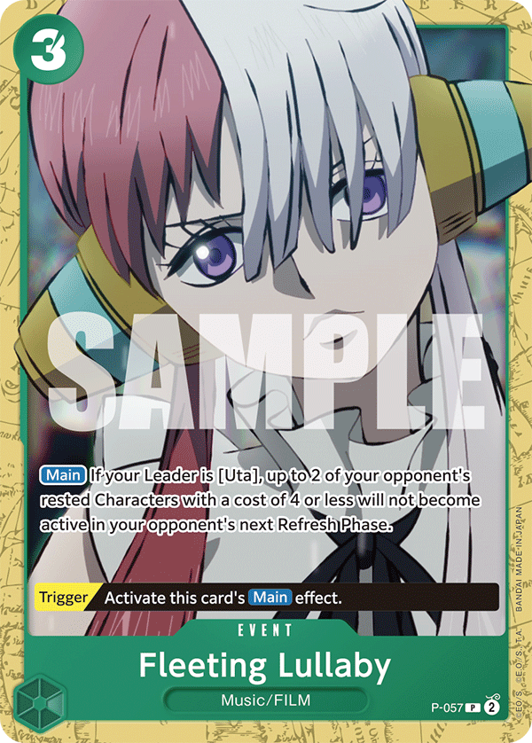 Fleeting Lullaby · Starter Deck 16: GREEN Uta · カード番号P-057_p1 · 英語 · 加工・状態は未確認