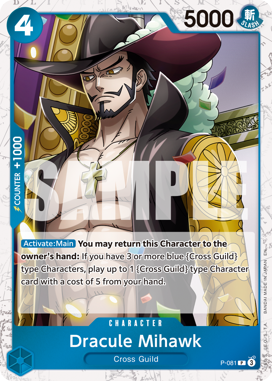 Dracule Mihawk - P-081 (Pirate Foil)