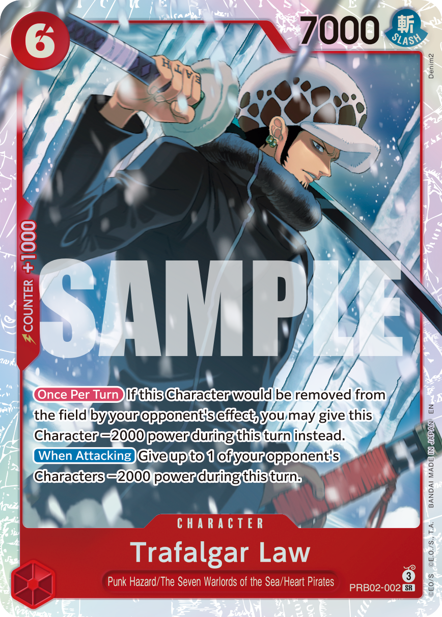 Trafalgar Law - PRB02-002 · Premium Booster -The Best- Vol. 2 · カード番号PRB02-002 · 英語 · 加工・状態は未確認