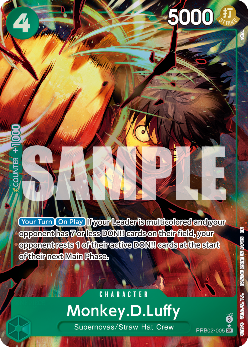 Monkey.D.Luffy - PRB02-005 (Alternate Art) · Premium Booster -The Best- Vol. 2 · カード番号PRB02-005 · 英語 · 加工・状態は未確認