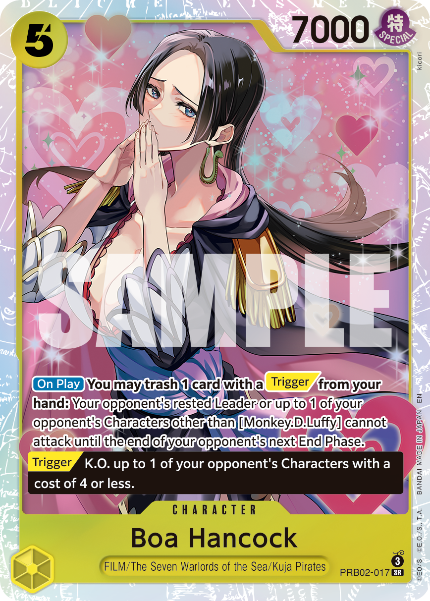 Boa Hancock · Premium Booster -The Best- Vol. 2 · カード番号PRB02-017 · 英語 · 加工・状態は未確認