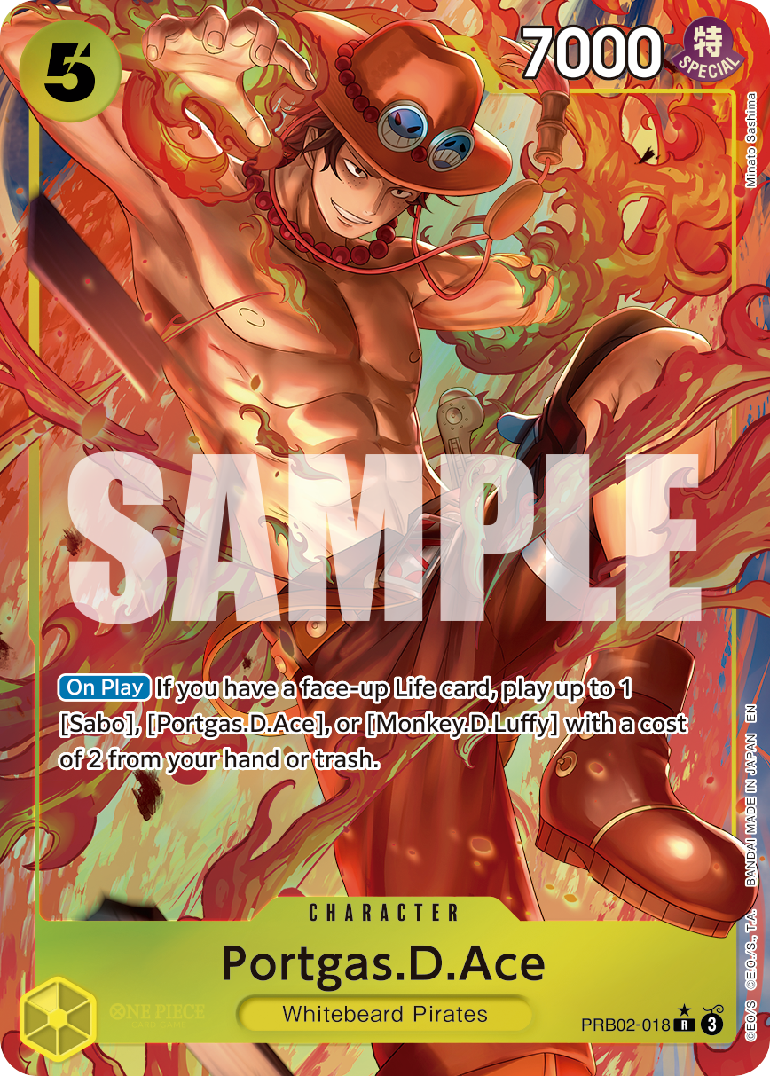 Portgas.D.Ace - PRB02-018 (Alternate Art) · Premium Booster -The Best- Vol. 2 · カード番号PRB02-018 · 英語 · 加工・状態は未確認