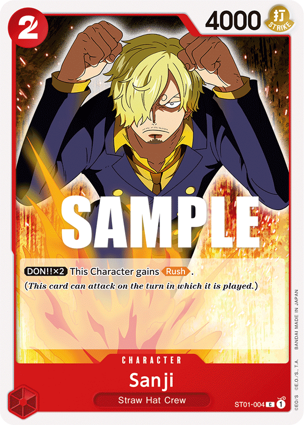 Sanji · Starter Deck 1: Straw Hat Crew · カード番号ST01-004 · 英語 · 加工・状態は未確認